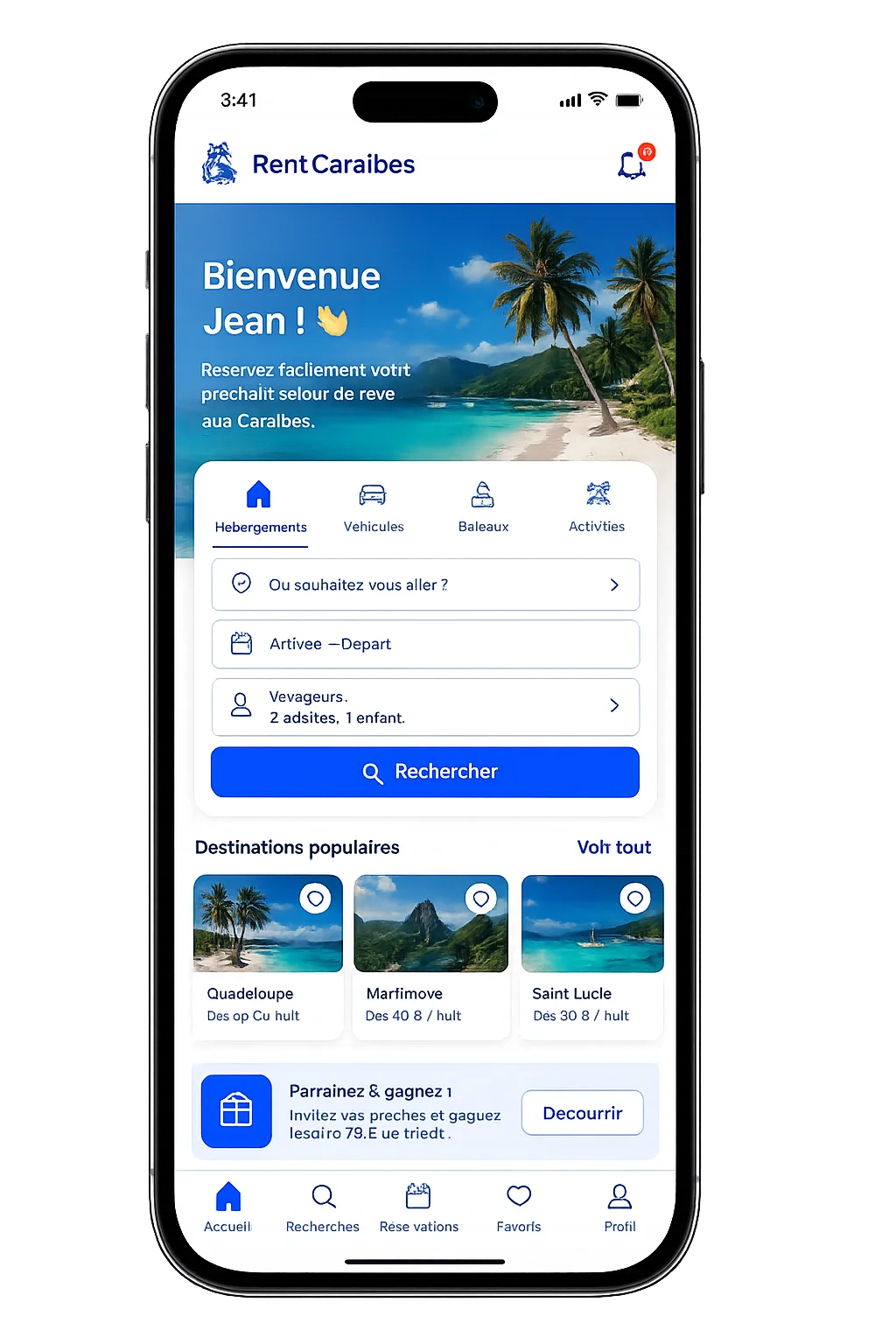 Application Tourisme Bio Guadeloupe